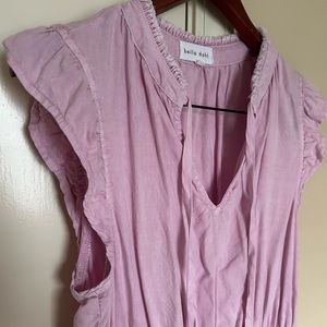 Bella Dahl Ruffle Sleeve Midi Dress